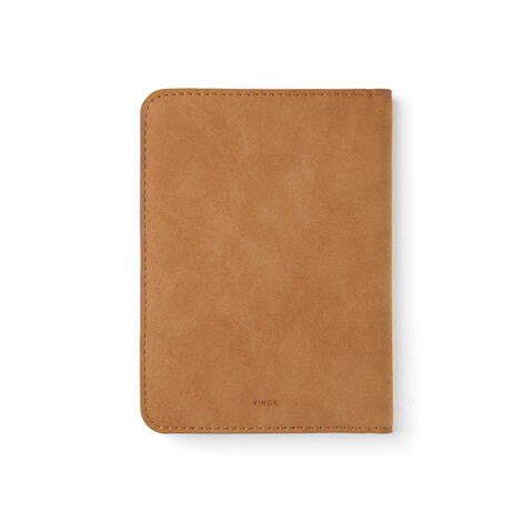 VINGA Bosler RCS RFID Passport-Cover braun bedrucken, Art.-Nr. V8200509 VINGA Bosler RCS RFID Passport-Cover braun bedrucken, Art.-Nr. V8200509