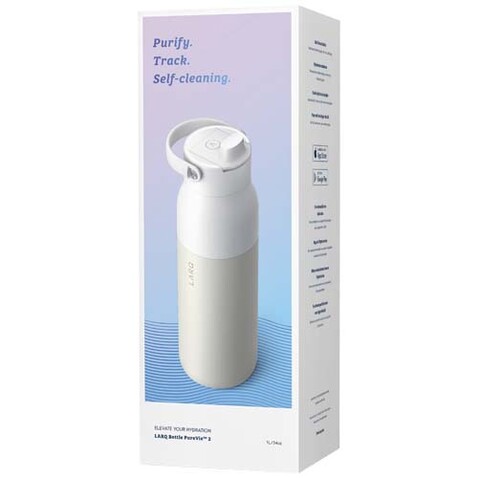 LARQ PureVisTM 2.0 1000 ml Flasche, weiss bedrucken, Art.-Nr. 10089801 LARQ PureVisTM 2.0 1000 ml Flasche, weiss bedrucken, Art.-Nr. 10089801