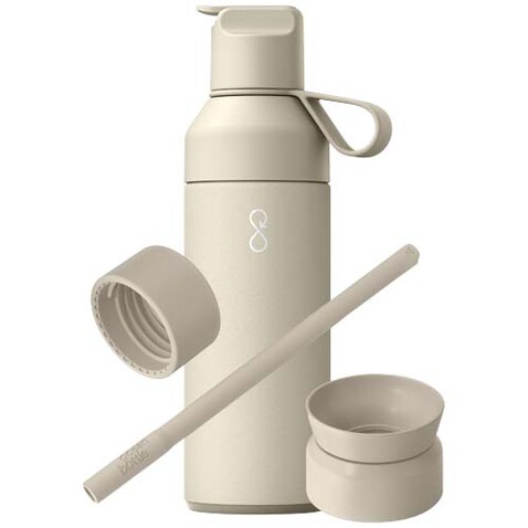 Ocean Bottle 500 ml 3 in 1 Set, Sandstone bedrucken, Art.-Nr. 11318506 Ocean Bottle 500 ml 3 in 1 Set, Sandstone bedrucken, Art.-Nr. 11318506