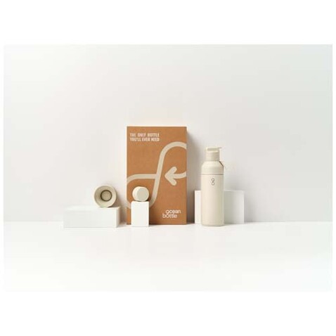 Ocean Bottle 500 ml 3 in 1 Set, Sandstone bedrucken, Art.-Nr. 11318506 Ocean Bottle 500 ml 3 in 1 Set, Sandstone bedrucken, Art.-Nr. 11318506