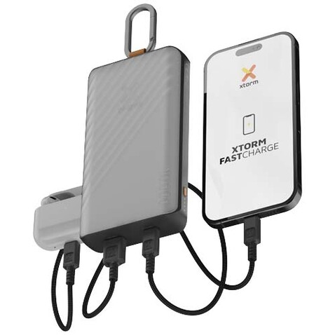 Xtorm XG2S101 Go2 10.000 mAh 15W Solar Powerbank mit Lampe, kohle bedrucken, Art.-Nr. 12447984 Xtorm XG2S101 Go2 10.000 mAh 15W Solar Powerbank mit Lampe, kohle bedrucken, Art.-Nr. 12447984
