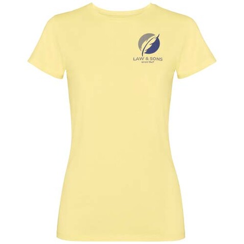 Fiyi T-Shirt für Damen, gelb bedrucken, Art.-Nr. R2201D91 Fiyi T-Shirt für Damen, gelb bedrucken, Art.-Nr. R2201D91