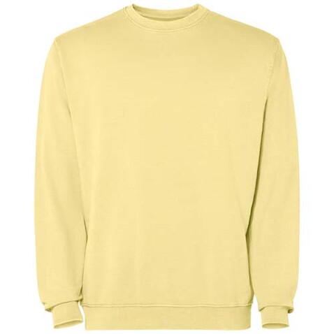 Jaya Pullover mit Rundhalsausschnitt Unisex, gelb bedrucken, Art.-Nr. R2203D90 Jaya Pullover mit Rundhalsausschnitt Unisex, gelb bedrucken, Art.-Nr. R2203D90