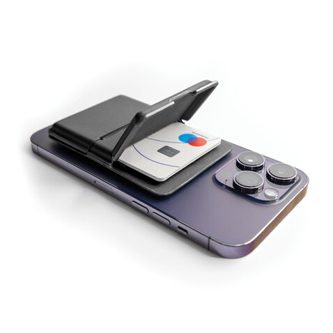C-Secure MagSafe Phone-Wallet schwarz bedrucken, Art.-Nr. P820.9901