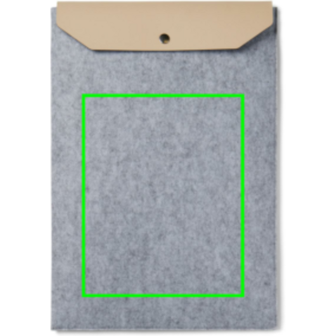 VINGA Albon 17" Laptop-Seeve aus GRS recyceltem Filz grau bedrucken, Art.-Nr. V788112 VINGA Albon 17" Laptop-Seeve aus GRS recyceltem Filz grau bedrucken, Art.-Nr. V788112