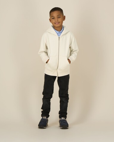 Mini Cultivator 2.0 - Der Iconic Kinder-Zip-Hoodie - Natural Raw - 7-8/122-128cm bedrucken, Art.-Nr. STSK182C05407