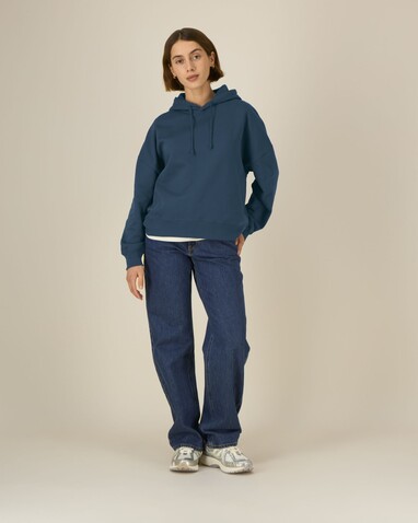 Stella Nora - Der Iconic Damen-Hoodie - Deep Teal - S bedrucken, Art.-Nr. STSW213C1361S