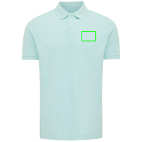 IQONIQ Yosemite Piqué-Poloshirt aus recycelter Baumwolle crushed mint bedrucken, Art.-Nr. T9200.037.M