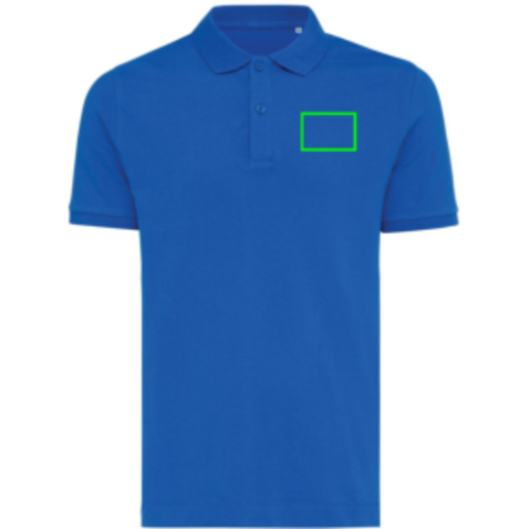 IQONIQ Yosemite Piqué-Poloshirt aus recycelter Baumwolle Königsblau bedrucken, Art.-Nr. T9200.025.4XL