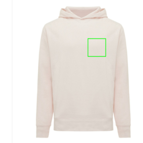 IQONIQ Yengo Hoodie mit Seitentaschen aus rec. Baumwolle cloud pink bedrucken, Art.-Nr. T9405.039.XXL