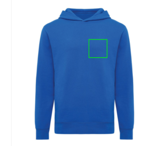 IQONIQ Yengo Hoodie mit Seitentaschen aus rec. Baumwolle Königsblau bedrucken, Art.-Nr. T9405.025.M IQONIQ Yengo Hoodie mit Seitentaschen aus rec. Baumwolle Königsblau bedrucken, Art.-Nr. T9405.025.M