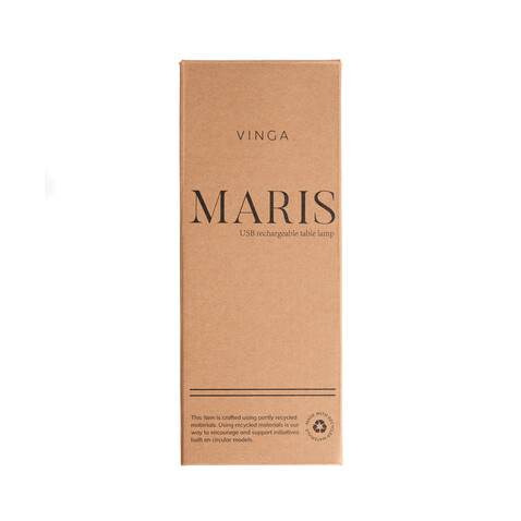 VINGA Maris Tischleuchte aus RCS recyceltem ABS grau bedrucken, Art.-Nr. V5130019
