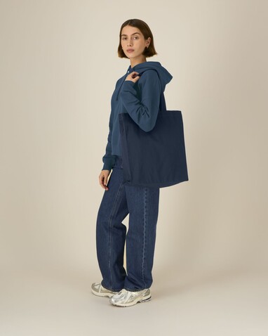 Mid Tote Bag - Das mittelschwere gewebte Tote Bag - French Navy - OS bedrucken, Art.-Nr. STAU116C727OS Mid Tote Bag - Das mittelschwere gewebte Tote Bag - French Navy - OS bedrucken, Art.-Nr. STAU116C727OS