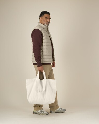 Shopping Bag 2.0 - Der schwere gewebte Shopper - Natural Raw - OS bedrucken, Art.-Nr. STAU117C054OS
