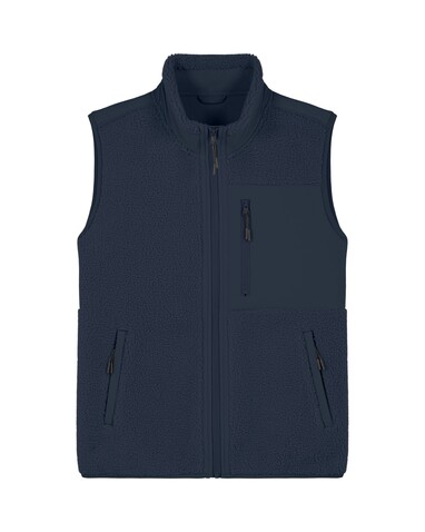 Liner - Die Unisex-Sherpaweste - French Navy - M bedrucken, Art.-Nr. STJU249C7271M