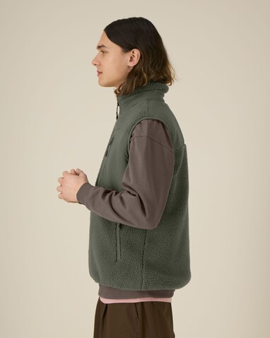 Liner - Die Unisex-Sherpaweste - Khaki - XL bedrucken, Art.-Nr. STJU249C2231X Liner - Die Unisex-Sherpaweste - Khaki - XL bedrucken, Art.-Nr. STJU249C2231X