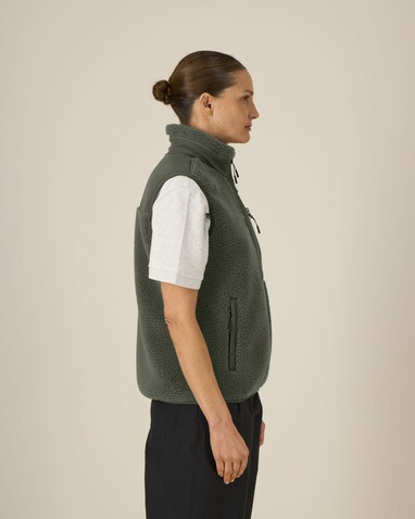 Liner - Die Unisex-Sherpaweste - Khaki - XL bedrucken, Art.-Nr. STJU249C2231X Liner - Die Unisex-Sherpaweste - Khaki - XL bedrucken, Art.-Nr. STJU249C2231X