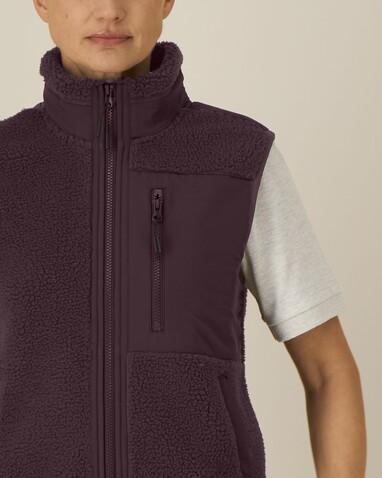 Liner - Die Unisex-Sherpaweste - Red Brown - XL bedrucken, Art.-Nr. STJU249C1161X Liner - Die Unisex-Sherpaweste - Red Brown - XL bedrucken, Art.-Nr. STJU249C1161X