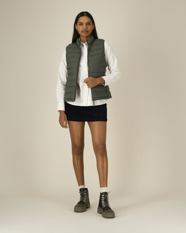 Stella Climber 2.0 - Die Damen-Weste - Khaki - L bedrucken, Art.-Nr. STJW190C2231L
