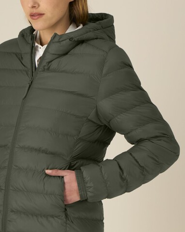 Stella Voyager 2.0 - Die wattierte Damen-Jacke - Khaki - S bedrucken, Art.-Nr. STJW191C2231S Stella Voyager 2.0 - Die wattierte Damen-Jacke - Khaki - S bedrucken, Art.-Nr. STJW191C2231S