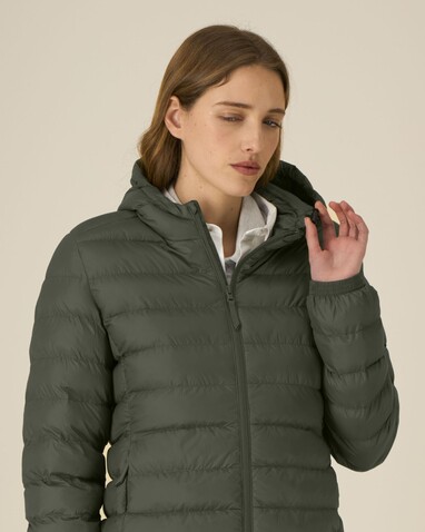 Stella Voyager 2.0 - Die wattierte Damen-Jacke - Khaki - M bedrucken, Art.-Nr. STJW191C2231M