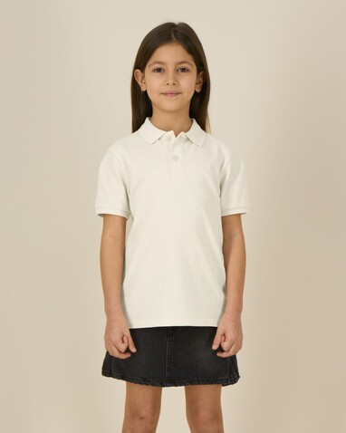 Mini Sprinter - Das Iconic Kinder-Polo - Natural Raw - 5-6/110-116cm bedrucken, Art.-Nr. STPK908C05405