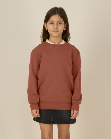 Mini Changer 2.0 - Das Iconic Kinder-Sweatshirt - Heritage Brown - 5-6/110-116cm bedrucken, Art.-Nr. STSK181C73005