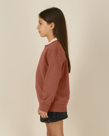 Mini Changer 2.0 - Das Iconic Kinder-Sweatshirt - Heritage Brown - 3-4/98-104cm bedrucken, Art.-Nr. STSK181C73003