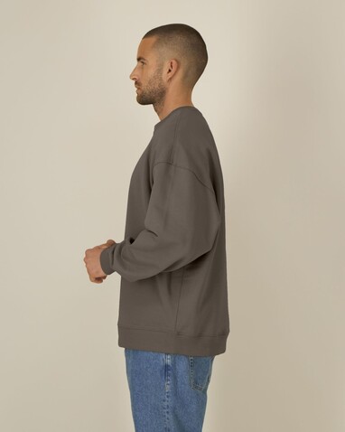 Radder 2.0 - Das Oversized Rundhals-Unisex-Sweatshirt - Mocha - L bedrucken, Art.-Nr. STSU208C1351L