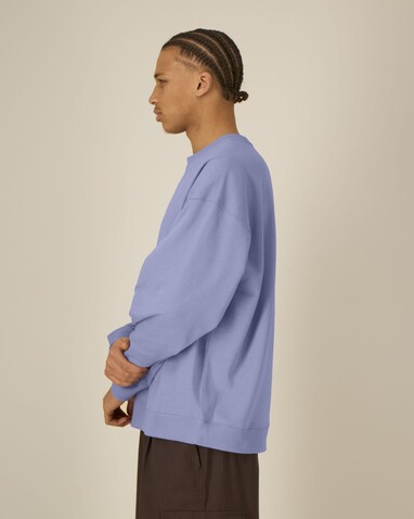 Radder 2.0 - Das Oversized Rundhals-Unisex-Sweatshirt - Violet - S bedrucken, Art.-Nr. STSU208C1341S