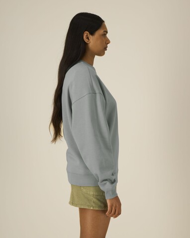 Radder 2.0 - Das Oversized Rundhals-Unisex-Sweatshirt - Misty Grey - L bedrucken, Art.-Nr. STSU208C1381L