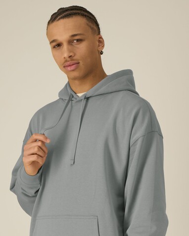 Slammer 2.0 - Der Oversized Unisex-Hoodie - Misty Grey - S bedrucken, Art.-Nr. STSU209C1381S Slammer 2.0 - Der Oversized Unisex-Hoodie - Misty Grey - S bedrucken, Art.-Nr. STSU209C1381S
