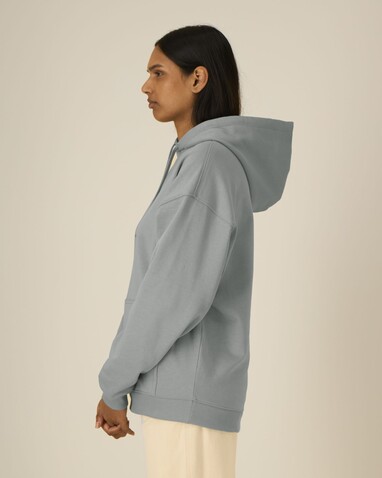 Slammer 2.0 - Der Oversized Unisex-Hoodie - Misty Grey - L bedrucken, Art.-Nr. STSU209C1381L