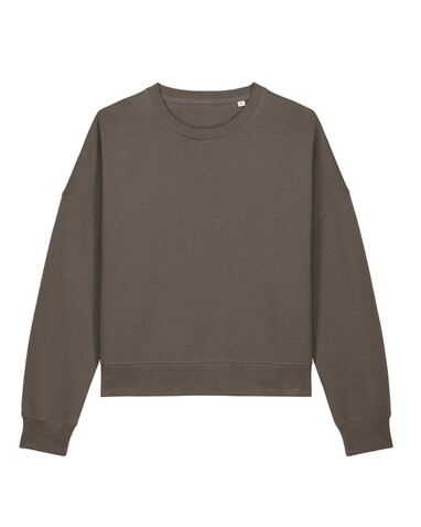 Stella Alma - Das Iconic Damen-Rundhals-Sweatshirt - Mocha - XS bedrucken, Art.-Nr. STSW212C135XS
