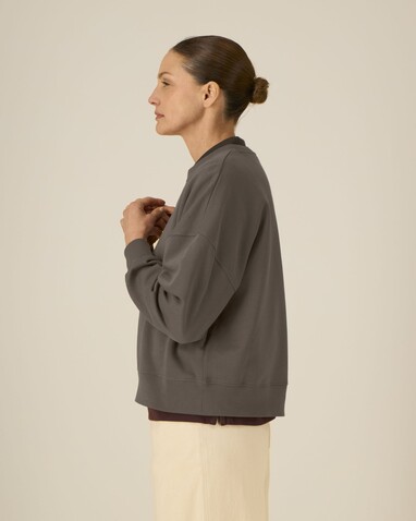 Stella Alma - Das Iconic Damen-Rundhals-Sweatshirt - Mocha - S bedrucken, Art.-Nr. STSW212C1351S
