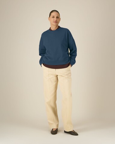 Stella Alma - Das Iconic Damen-Rundhals-Sweatshirt - Deep Teal - L bedrucken, Art.-Nr. STSW212C1361L