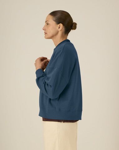 Stella Alma - Das Iconic Damen-Rundhals-Sweatshirt - Deep Teal - S bedrucken, Art.-Nr. STSW212C1361S