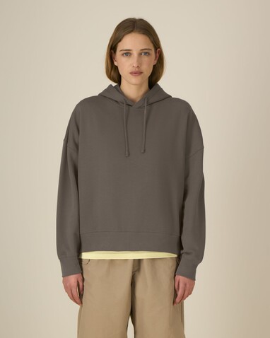 Stella Nora - Der Iconic Damen-Hoodie - Mocha - M bedrucken, Art.-Nr. STSW213C1351M