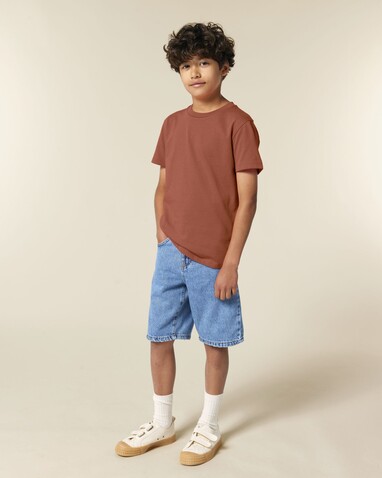 Mini Creator 2.0 - Das Iconic Kinder-T-Shirt - Heritage Brown - 5-6/110-116cm bedrucken, Art.-Nr. STTK184C73005