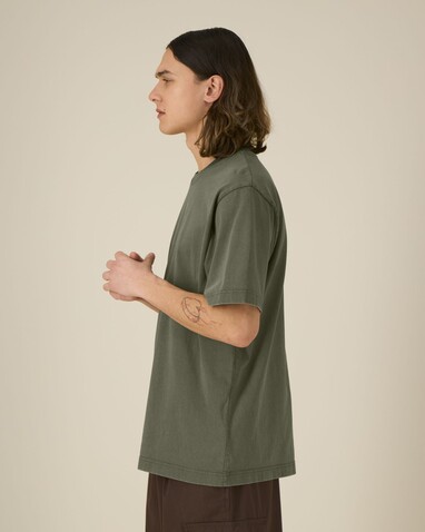 Freestyler Vintage - Das schwere Garment-Dyed Unisex-T-Shirt - G. Dyed Khaki - XS bedrucken, Art.-Nr. STTU073C109XS