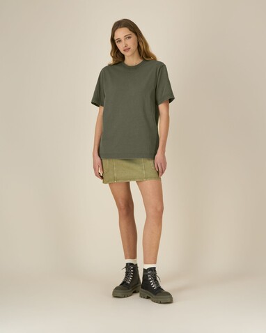 Freestyler Vintage - Das schwere Garment-Dyed Unisex-T-Shirt - G. Dyed Khaki - L bedrucken, Art.-Nr. STTU073C1091L