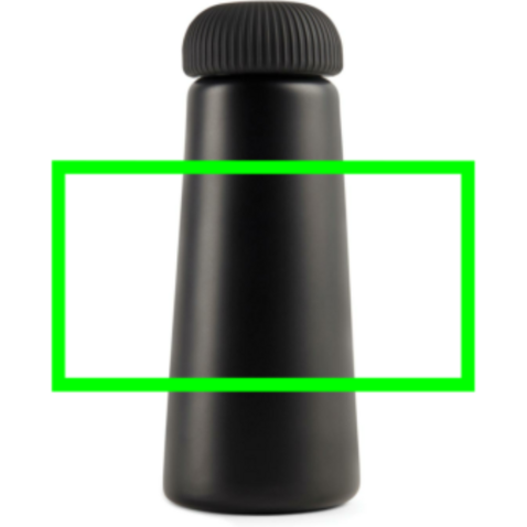 VINGA Erie 450ml Vakuumflasche aus RCS recyceltem Stahl schwarz bedrucken, Art.-Nr. V430011 VINGA Erie 450ml Vakuumflasche aus RCS recyceltem Stahl schwarz bedrucken, Art.-Nr. V430011