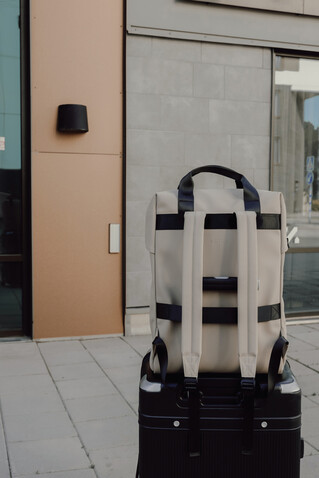 VINGA Baltimore RCS Tote Rucksack greige bedrucken, Art.-Nr. V7050019