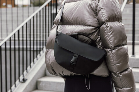 VINGA Baltimore RCS Sling-Bag schwarz bedrucken, Art.-Nr. V7630101