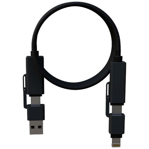 SCX.design C59 100 W magnetisches Silikon Ladekabel, schwarz bedrucken, Art.-Nr. 1PX21590