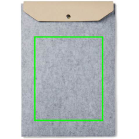 VINGA Albon 15" Laptop-Seeve aus GRS recyceltem Filz grau bedrucken, Art.-Nr. V788102 VINGA Albon 15" Laptop-Seeve aus GRS recyceltem Filz grau bedrucken, Art.-Nr. V788102