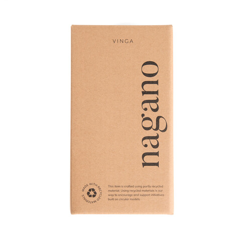 VINGA Nagano RCS recycelte Edelstahlbecher, 2er-Set schwarz bedrucken, Art.-Nr. V4320501