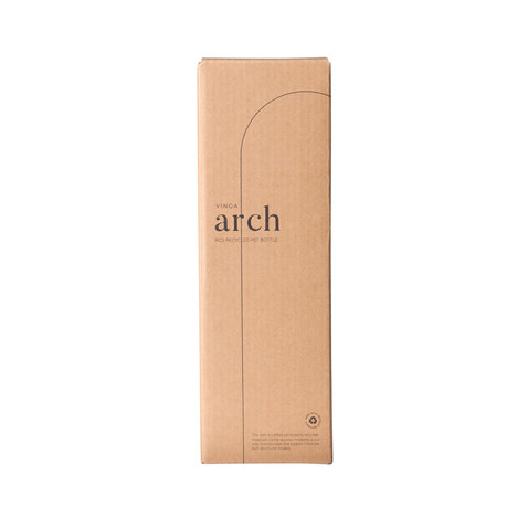 VINGA Arch 550ml Flasche aus RCS recyceltem PET greige bedrucken, Art.-Nr. V4330719