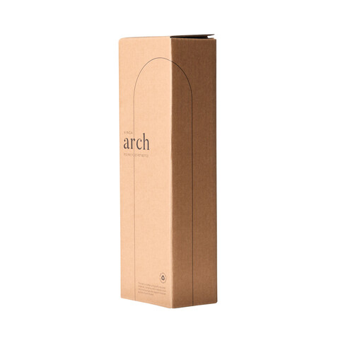 VINGA Arch 550ml Flasche aus RCS recyceltem PET greige bedrucken, Art.-Nr. V4330719