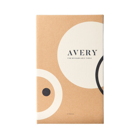 VINGA Avery RCS Tischlampe greige bedrucken, Art.-Nr. V5130419 VINGA Avery RCS Tischlampe greige bedrucken, Art.-Nr. V5130419